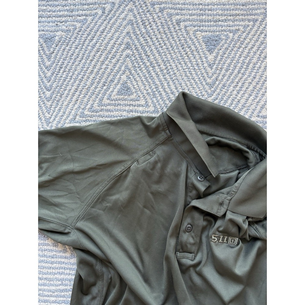 5.11 Tactical Polyester Polo -‎ Green - Large - Picture 5 of 5